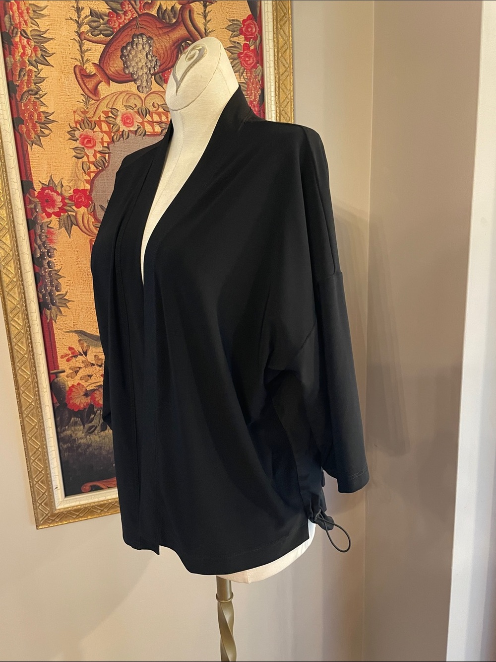 Joseph Ribkoff Black Open-Front Cardigan - Picture 5 of 7